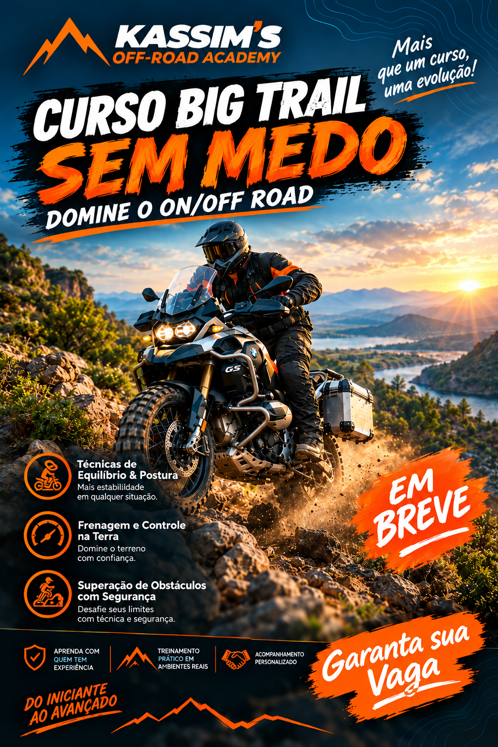 Cartaz do Curso Big Trail Sem Medo — Em breve